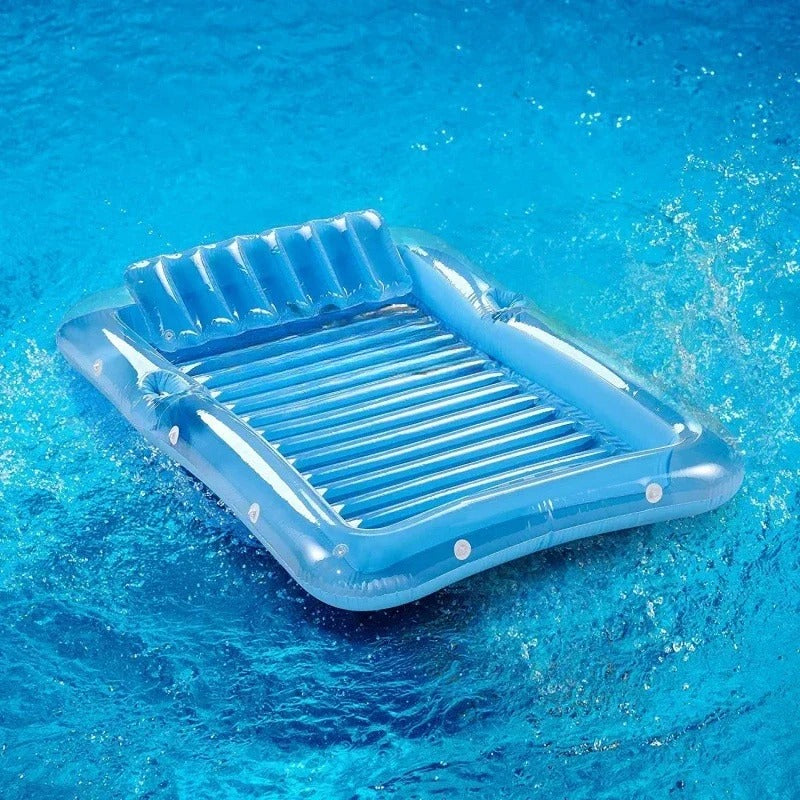 Inflatable Sunbathing Lounge Chair with Headrest