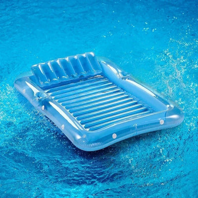 Inflatable Sunbathing Lounge Chair with Headrest