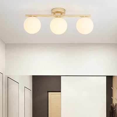 NordLux LED Glass Ceiling Light – White Globe