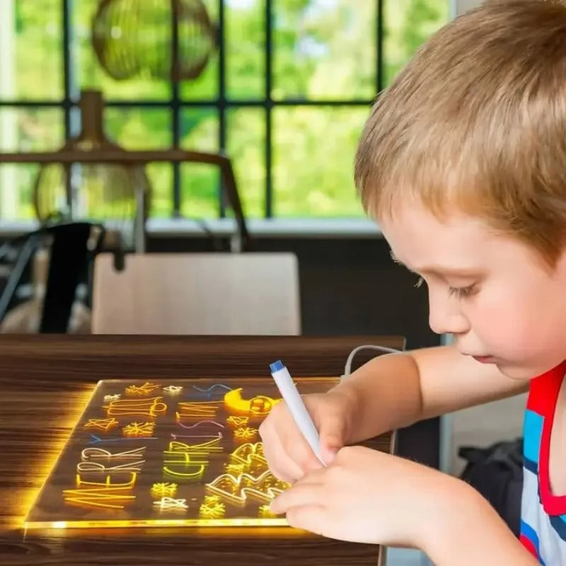 Glowing LED Drawing Board for Kids Creativity