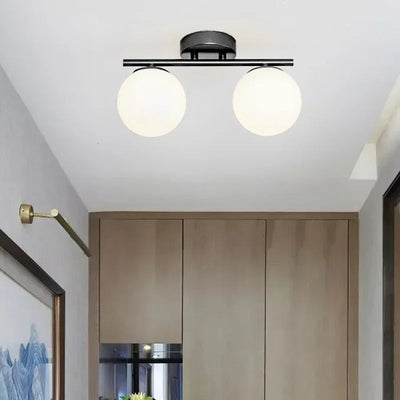 NordLux LED Glass Ceiling Light – White Globe