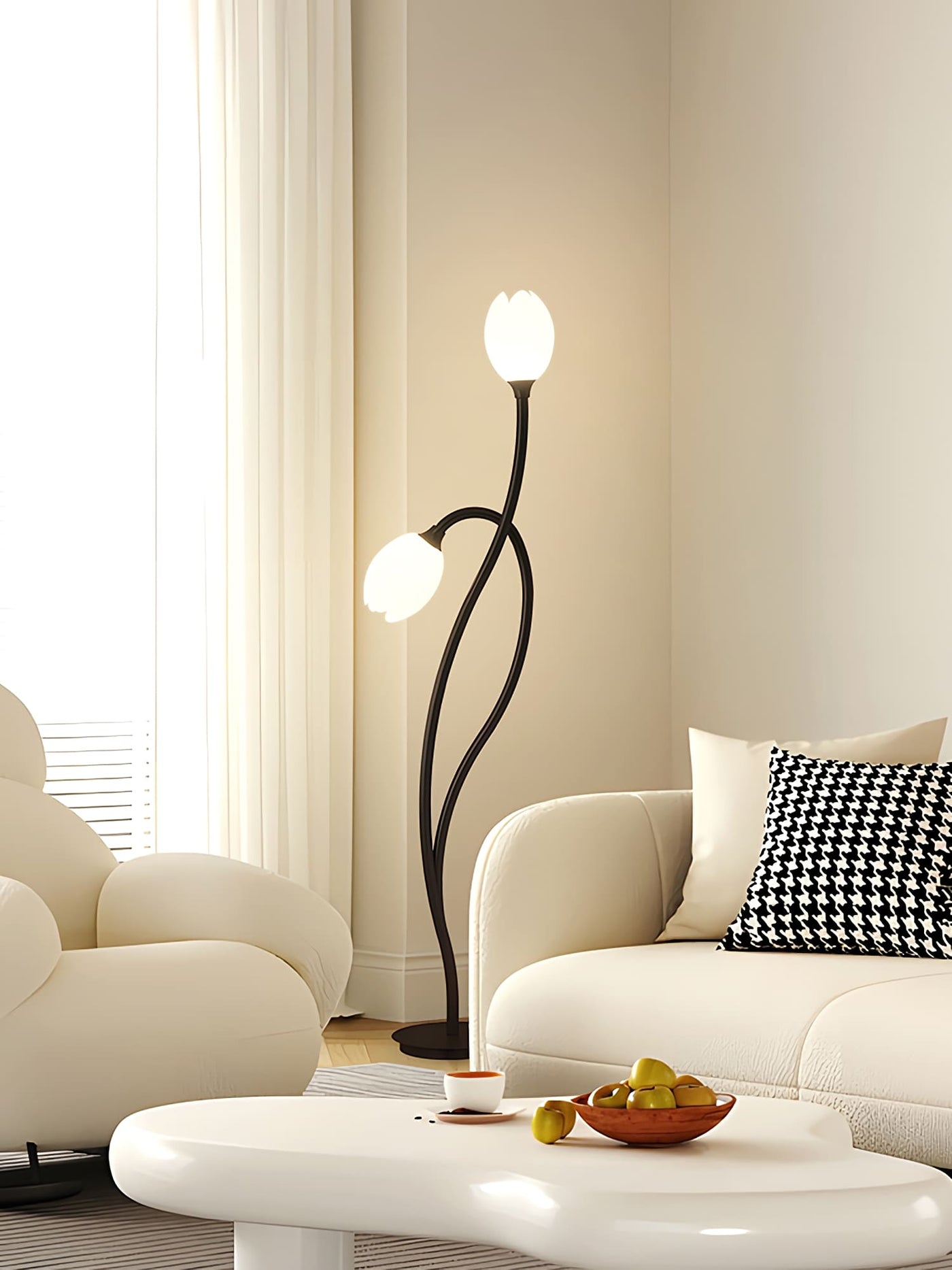 Modern Flower Floor Lamp with G9 Socket