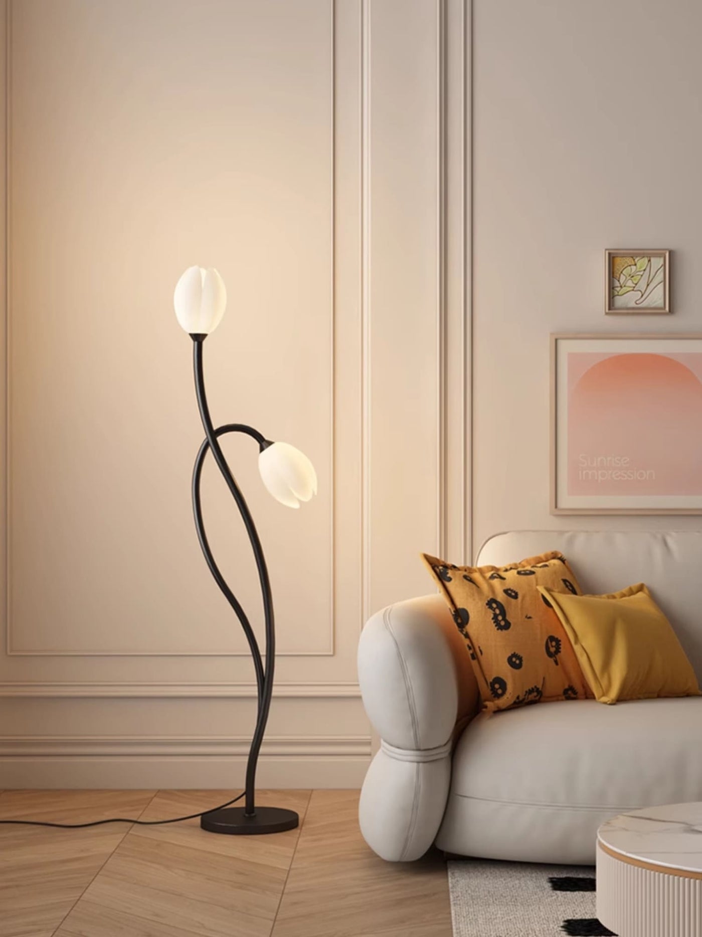 Modern Flower Floor Lamp with G9 Socket