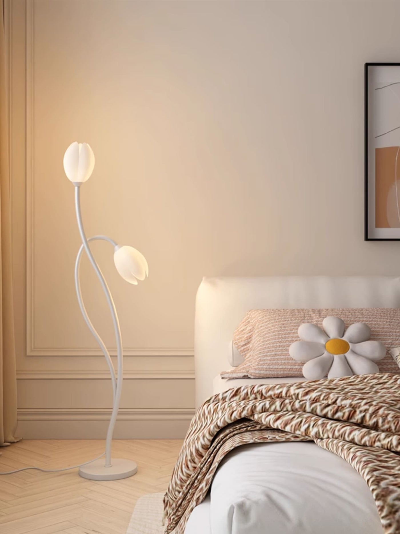 Modern Flower Floor Lamp with G9 Socket
