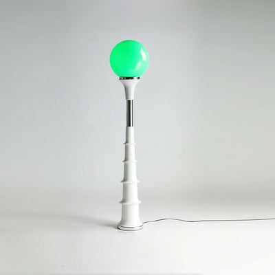 Modern Colorful Floor Lamp with Glass Shade