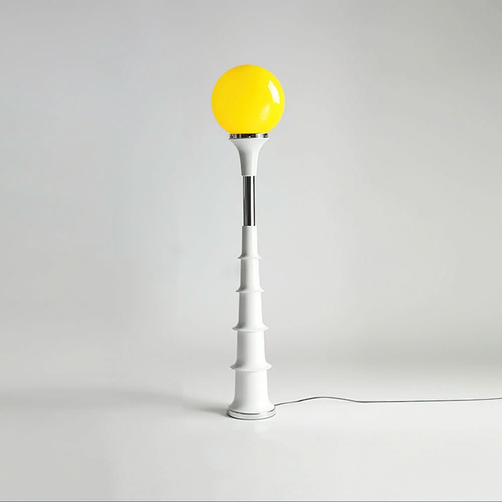 Modern Colorful Floor Lamp with Glass Shade