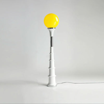 Modern Colorful Floor Lamp with Glass Shade
