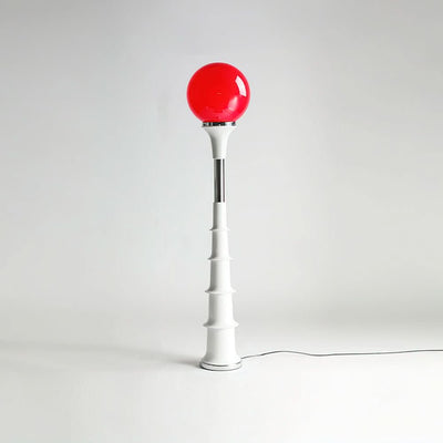 Modern Colorful Floor Lamp with Glass Shade