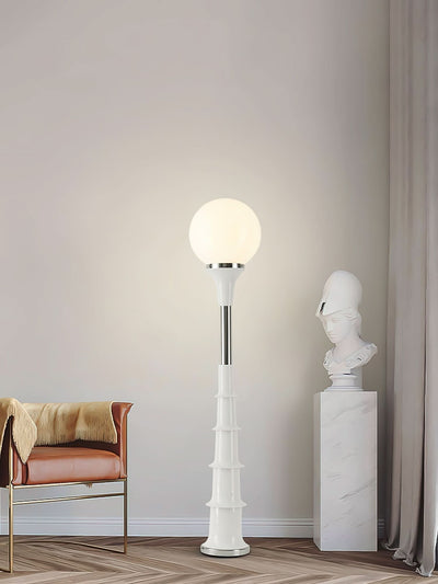 Modern Colorful Floor Lamp with Glass Shade