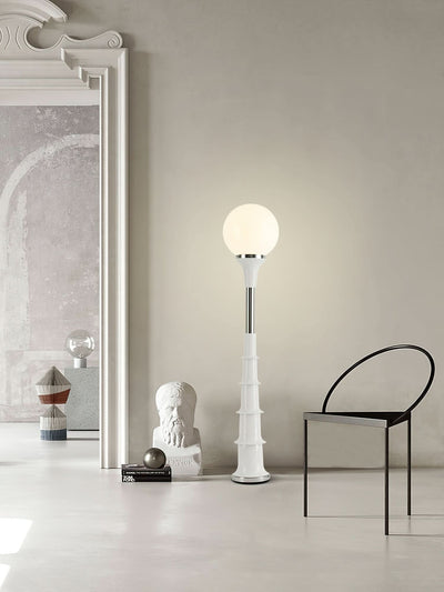 Modern Colorful Floor Lamp with Glass Shade