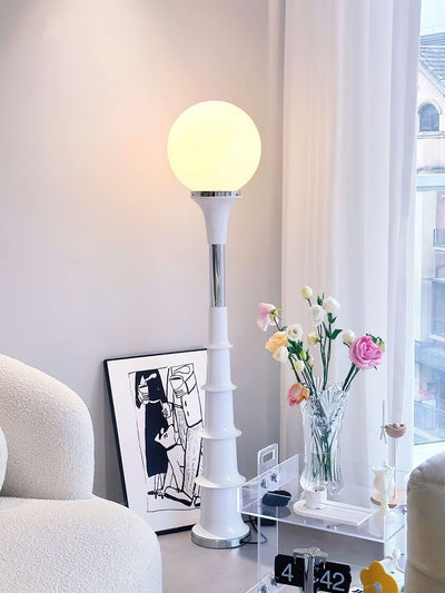 Modern Colorful Floor Lamp with Glass Shade