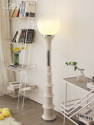 Modern Colorful Floor Lamp with Glass Shade