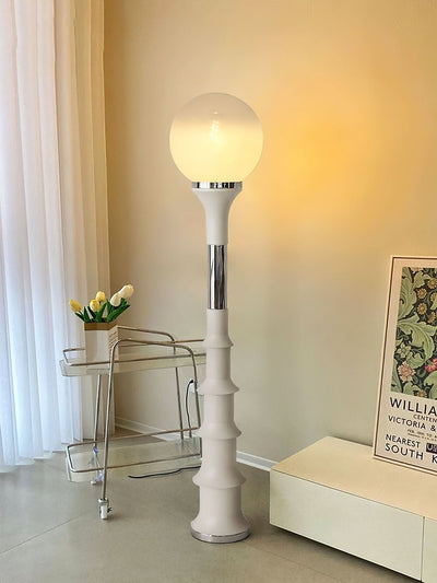 Modern Colorful Floor Lamp with Glass Shade