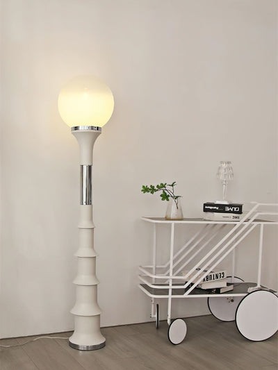 Modern Colorful Floor Lamp with Glass Shade