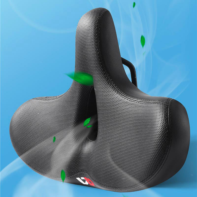 Men’s Wide Bicycle Saddle Ergonomic Shock Absorbing Seat