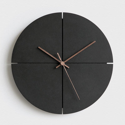 Silent Modern Wall Clock – 12" Decorative MDF Design