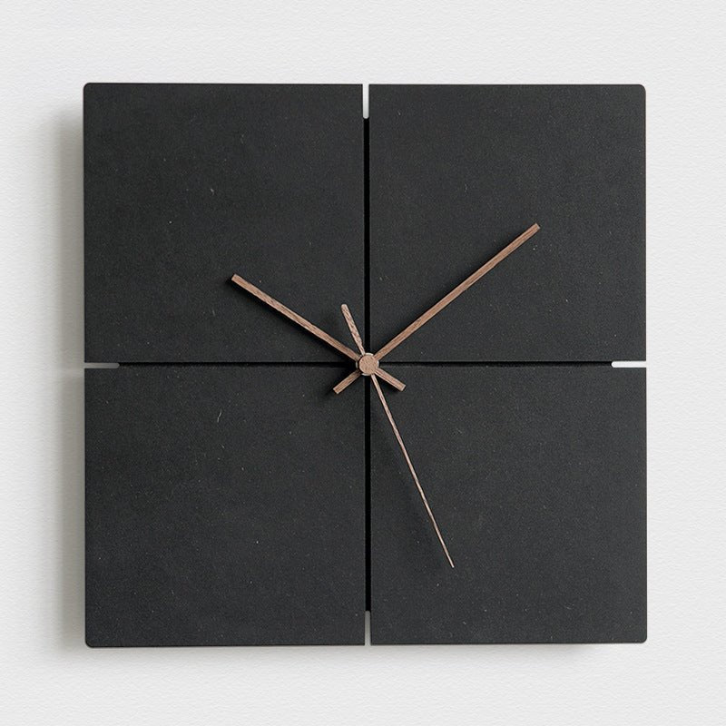 Silent Modern Wall Clock – 12" Decorative MDF Design