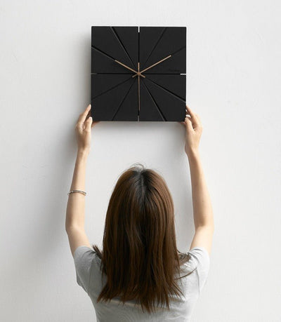 Silent Modern Wall Clock – 12" Decorative MDF Design
