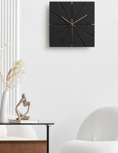 Silent Modern Wall Clock – 12" Decorative MDF Design