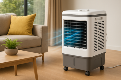 Industrial 4-in-1 Evaporative Air Cooler with 12-Gallon Tank
