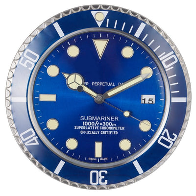 Silent Luminous Wall Clock with Stainless Steel Frame