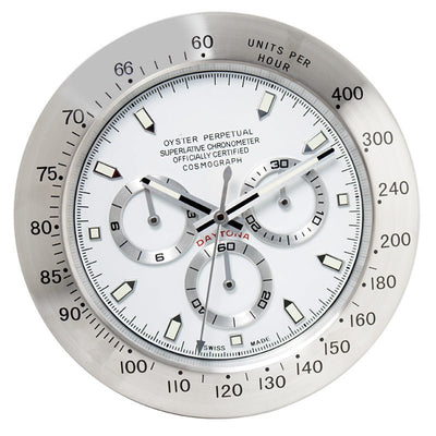Silent Luminous Wall Clock with Stainless Steel Frame