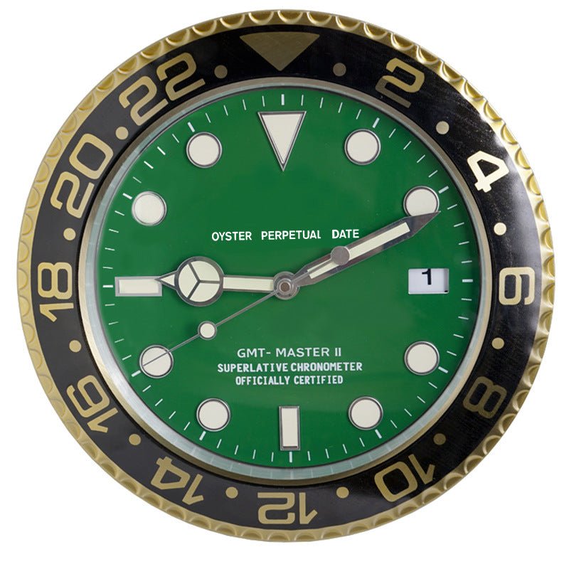 Silent Luminous Wall Clock with Stainless Steel Frame