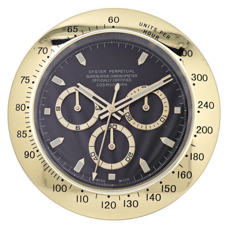 Silent Luminous Wall Clock with Stainless Steel Frame
