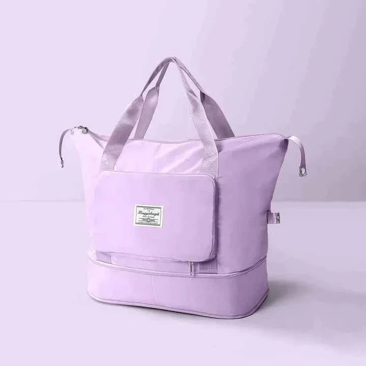 Foldable Travel Duffel Bag with Trolley Sleeve