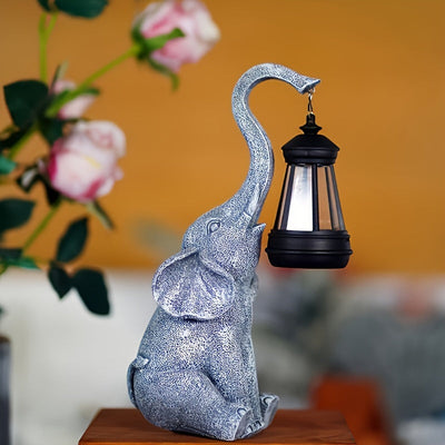 Solar Elephant Garden Lamp – Warm Ambient Light