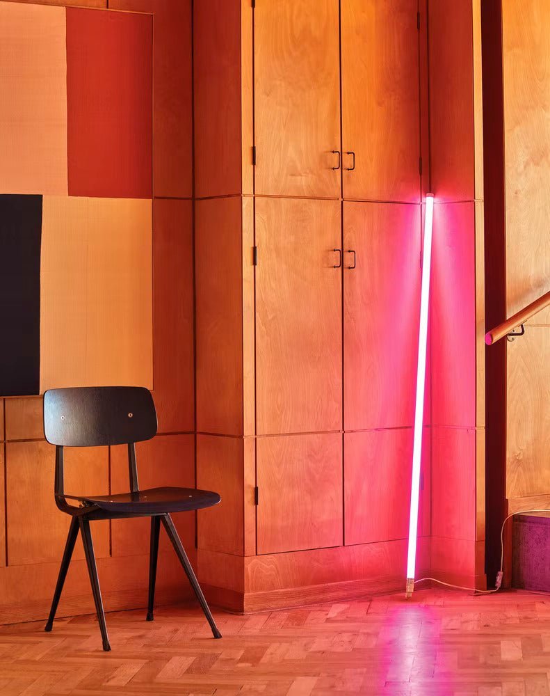 Color-Changing LED Neon Tube Floor Lamp