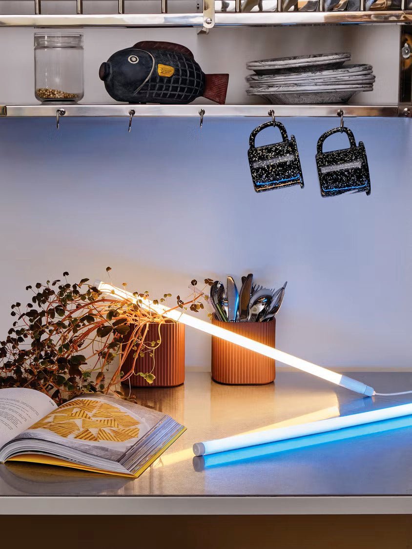 Color-Changing LED Neon Tube Floor Lamp