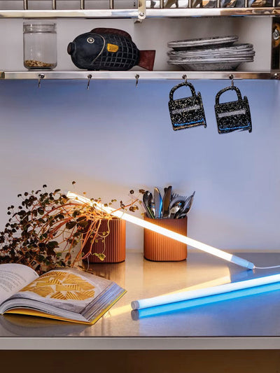 Color-Changing LED Neon Tube Floor Lamp