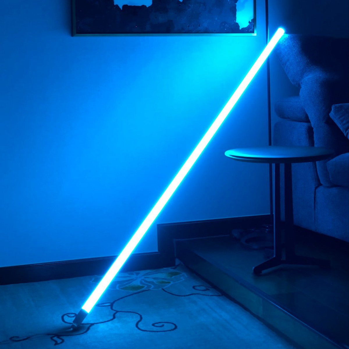 Color-Changing LED Neon Tube Floor Lamp