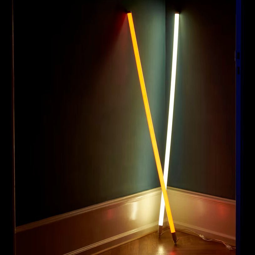 Color-Changing LED Neon Tube Floor Lamp