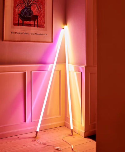Color-Changing LED Neon Tube Floor Lamp