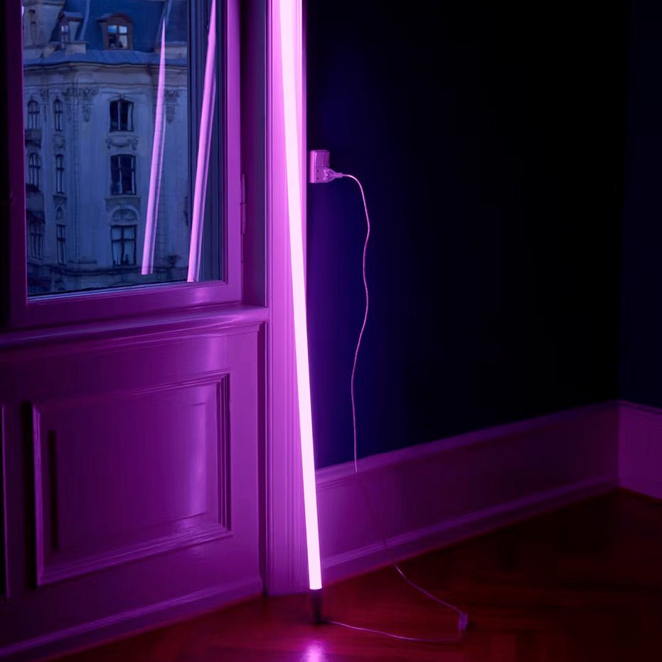 Color-Changing LED Neon Tube Floor Lamp