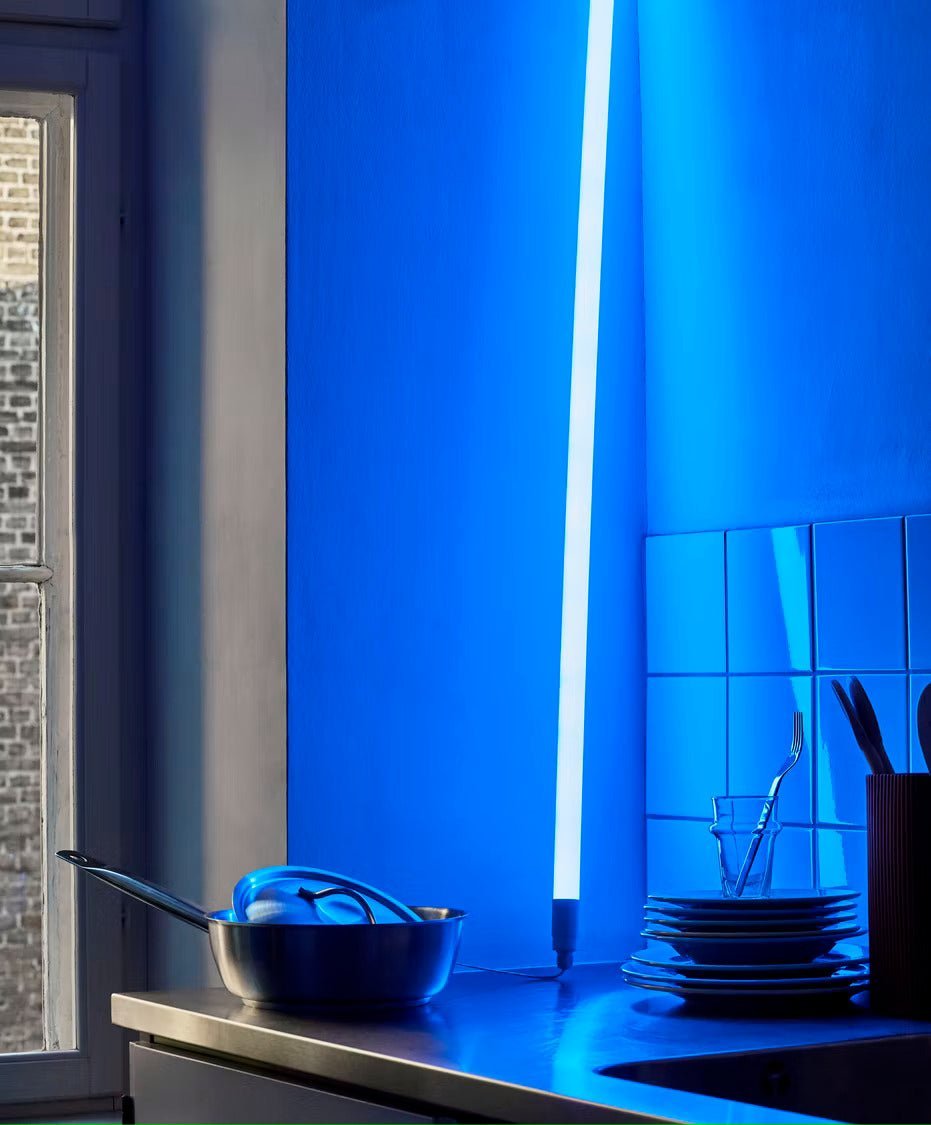 Color-Changing LED Neon Tube Floor Lamp