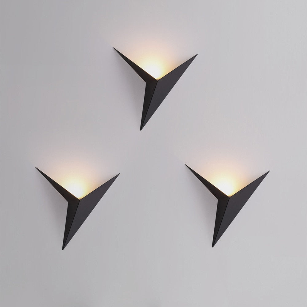 Modern LED Triangular Wall Lamp for Stylish Interiors