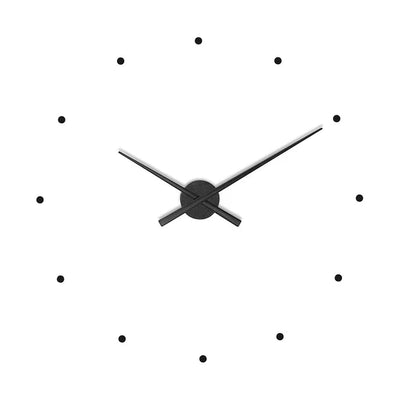 Minimalist Black Modern Wall Clock 40cm