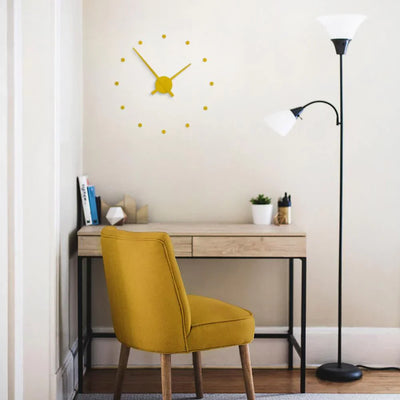 Minimalist Black Modern Wall Clock 40cm