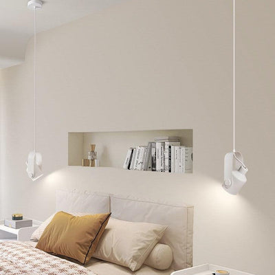 Nordic Wood & Metal Pendant Spotlight – Minimalist Hanging Light