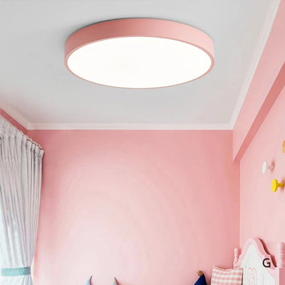 Nordic Wood LED Ceiling Light – Macaron Design, 23–30cm