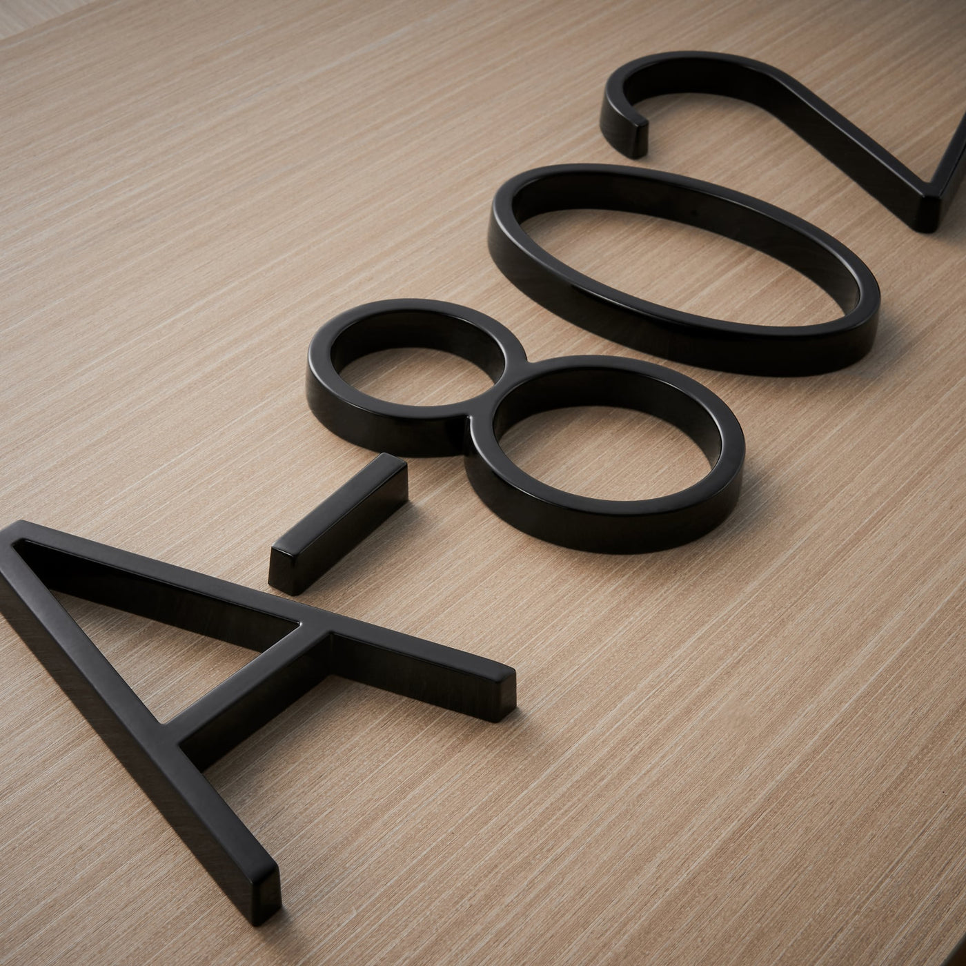 Black house Modern Black Floating House Numbers – Weatherproof Zinc Alloy