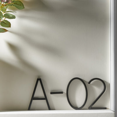 Black house Modern Black Floating House Numbers – Weatherproof Zinc Alloy