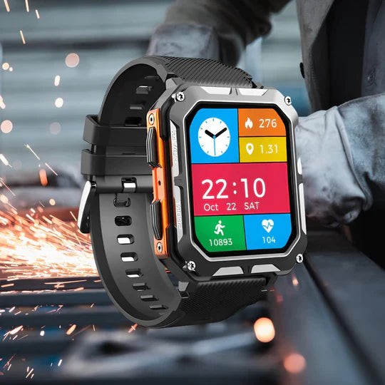 Rugged Smartwatch with Health Tracking & Calls