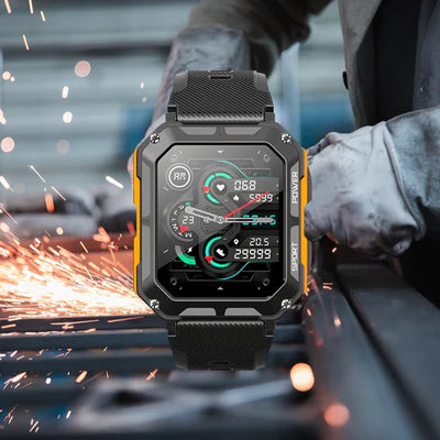 Rugged Smartwatch with Health Tracking & Calls