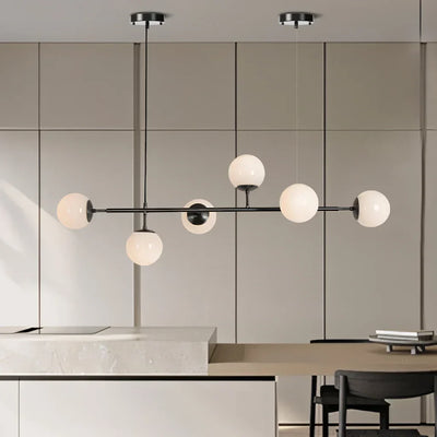 Anzo Glass Orb Pendant Light – E27 Modern Linear Fixture