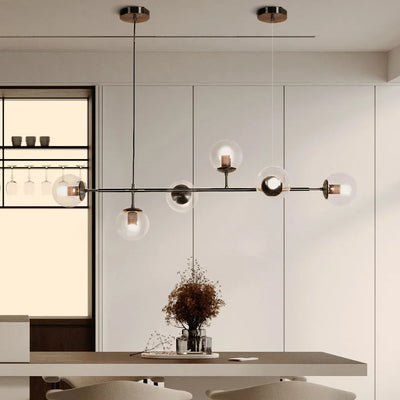 Anzo Glass Orb Pendant Light – E27 Modern Linear Fixture