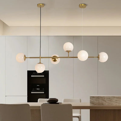 Anzo Glass Orb Pendant Light – E27 Modern Linear Fixture